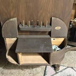 1894 Singer White Rotary Sewing Machine 