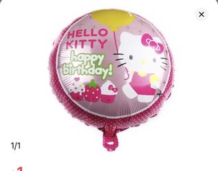 3 Hello Kitty Balloons Happy Birthday 