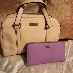 Lot Kate Spade Pink And Purple Leather Crossbody Purse Handbag Purse & Wallet