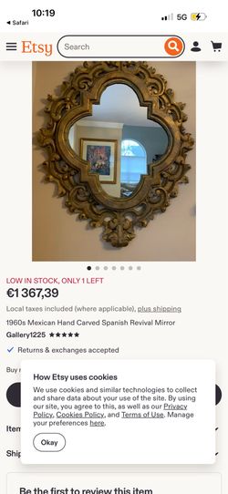 Antique wall mirror