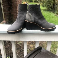 Eileen Fisher Quill Boot 8 Platform Wedge Bootie