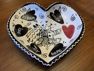Joanne Delomba With Love for Lotus Pottery Queen Bowl/Dish