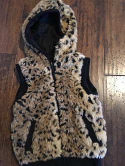 Leopard youth vest size small