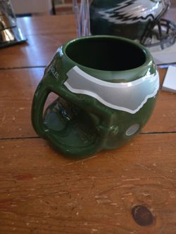 Philadelphia Eagles Helmet Shaped Ceramic Mug