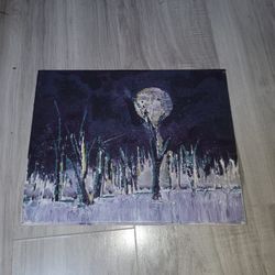 Art Lot! 4 Paintings, 1 Print, Pickup Only