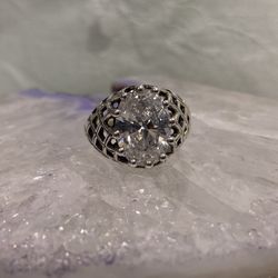 Sterling CZ Kabana Cocktail Ring