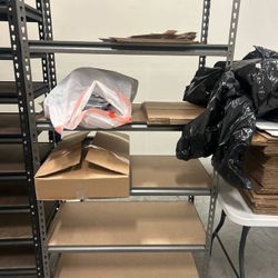 Metal Five Shelf Storage Shelving