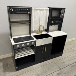 Tiny Land Iconic Play Kitchen - Black Used Good Condition 