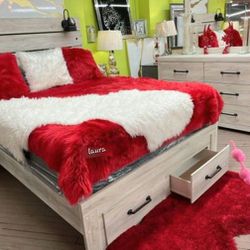 ⚘️ASK FOR A DISCOUNT COUPON ●●cambeck Whitewash Storage Bedroomm Sett  / Household  Home Decor 