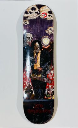 Texas Chainsaw Massacre Skateboard Deck Ben Reybourn Metal Skateboards Horror
