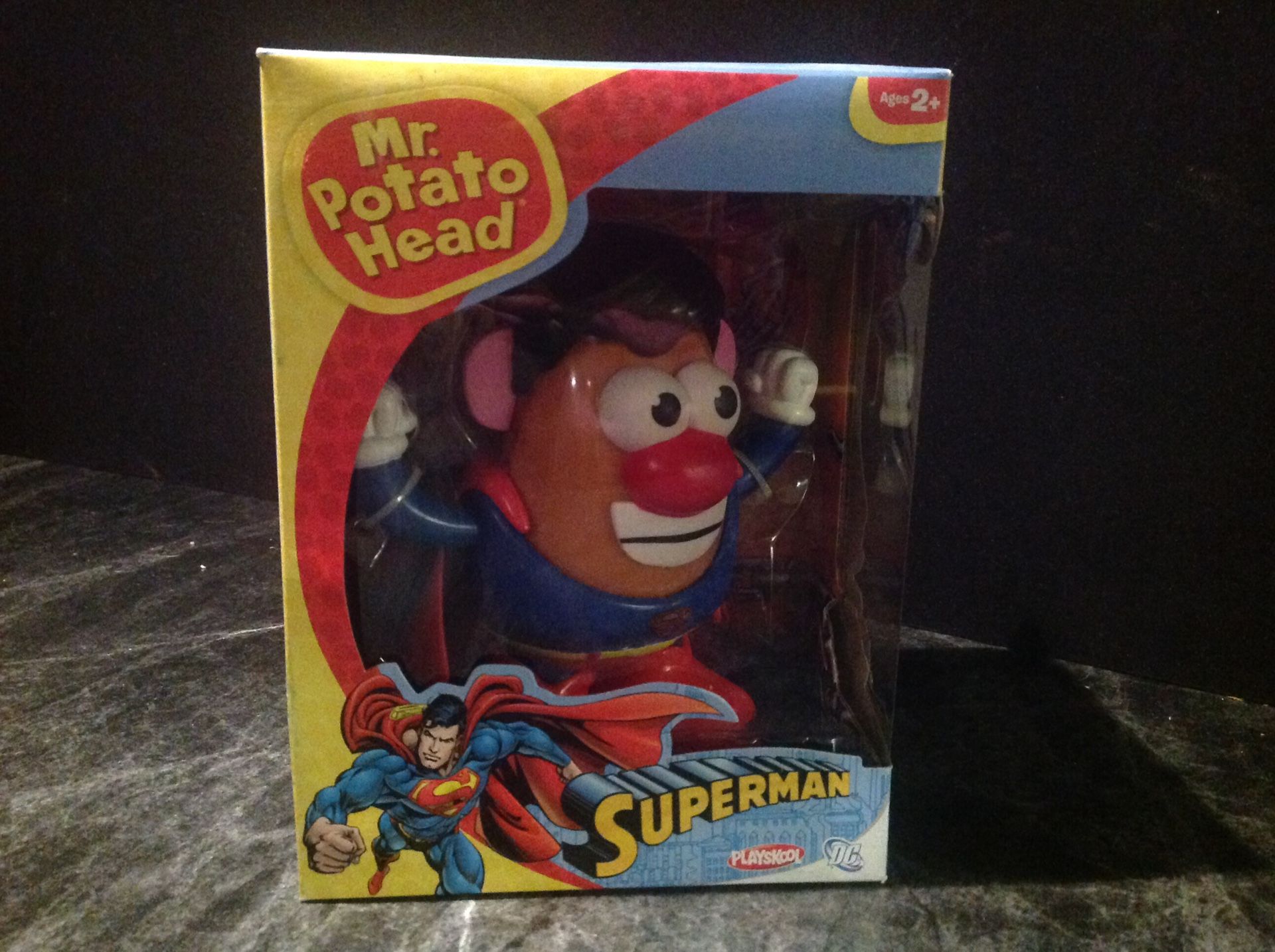 Classic Superman DC Comics Mr. Potato Head Playskool Brand New Collectors Item Boxed