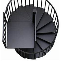 Black spiral Staircase 