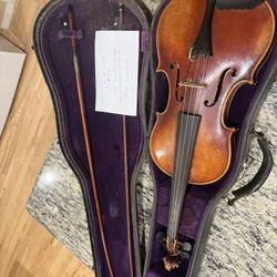  Violin -Ernst Keusler Sachsen Copy of Antonius Stradivarius Made in Germany 