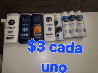 Body wash, Listerine, deodorant