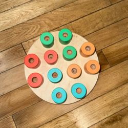 Lovevery wooden stacking peg Montessori