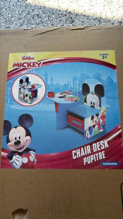 Disney Junior Mickey Mouse Toddler Chair Desk-New in Box!