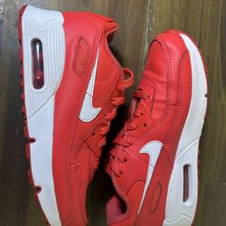 Nike Air Max 90 LTR Track Red/white Kids Size 3Y