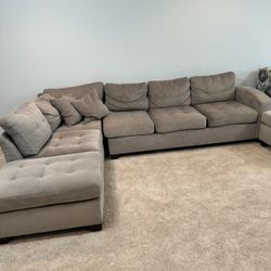 Grey Sectional Couch 