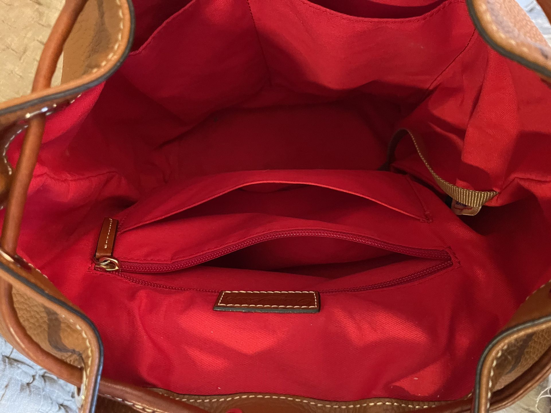 Dooney & Bourke Large Murphy Backpack Pebbled Caramel Pebble Grain Medium Murphy Backpack – ILoveDooney main image 3