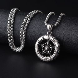 Fashion Titanium Punk Tire Necklace