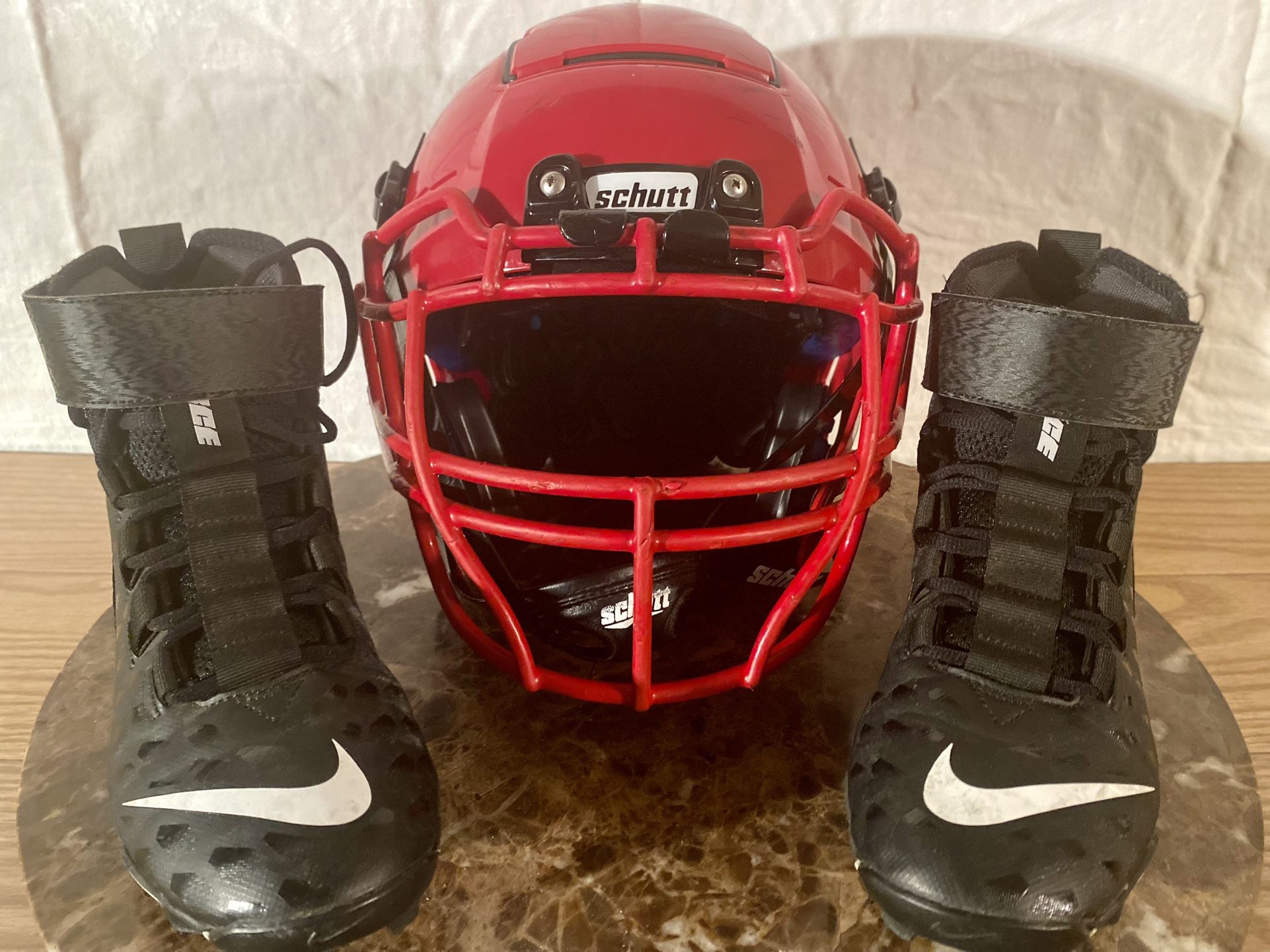 Youth Football Gear Bundle Nike Football Cleats and Schutt Football Helmet. $279 obo(or best offer)