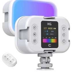 RGB Video Light, Rechargeable LED On-Camera Light