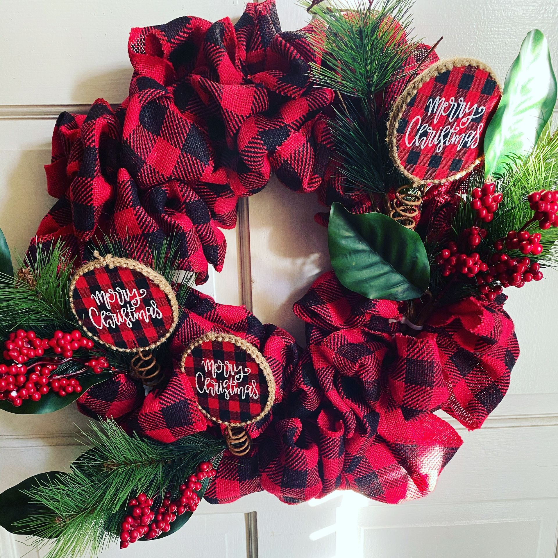 It’s A Burlap Christmas Wreath