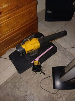 DeWalt blower comes with battery charger and and battery
