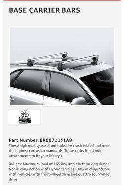 Audi Q5 Base Rack