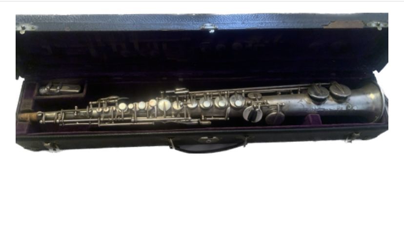 Vintage 1923 Selmer Model 22 Soprano Sax Silver Wind Instrument Very Rare
