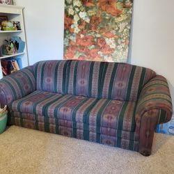 Southwestern Sofa Bed Couch..8ft Long..Good Condition!..Has Queen Size Foldout Bed Inside..Great Sofa!