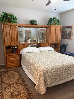 Oak bedroom set