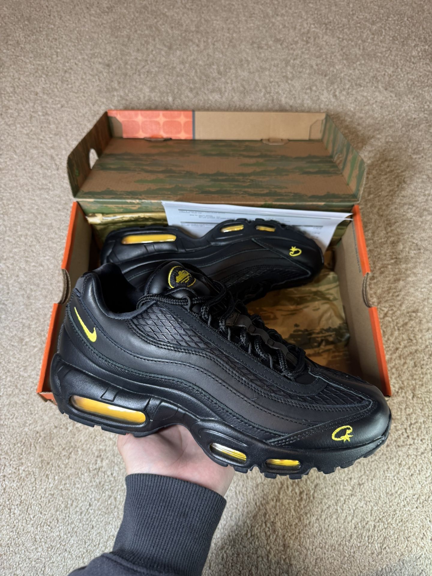 Nike Air Max 95 Corteiz Honey Black Size 8.5