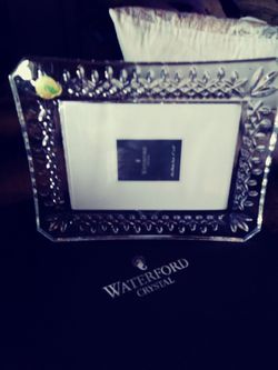 Waterford Lismore Crystal Picture Frame-New In Box