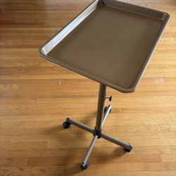 Adjustable Rolling Salon Tray / Beauty Cart / Tattoo Tray