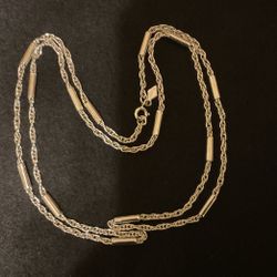 36” SilverTone Necklace,by Sarah Coventry 