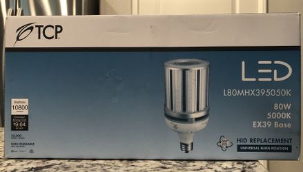 TCP HID LED Commercial Lamp 5000k 80W