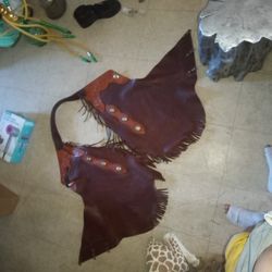 Cowboy Leather Cover Legs