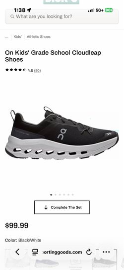 On Kids' Grade School Cloudleap Shoes
