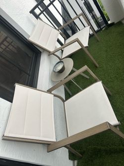 Outside chairs & stand