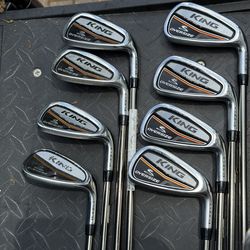 Clean! cobra king oversize iron set 4-GW 2017 matching set. F3 recoil r flex shafts RH