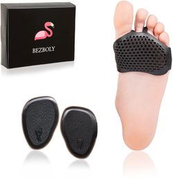 BEZBOLY Breathable Metatarsal Pads Kit - Mortons Neuroma Relief Ball of Foot Cushion Comfort for Metatarsalgia for Women
