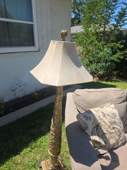 Gold Vintage Standing Lamp Light