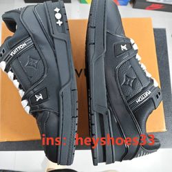 Louis Vuitton Trainer Black Embossed Monogram