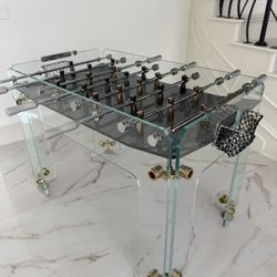 Glass Foosball Table