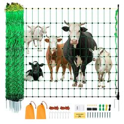 Electric Livestock Fence Net – 42” Tall × 164 ft Long – Open Box (No Weight Bags)
