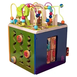 B. Toys Zany Zoo Wooden Activity Cube