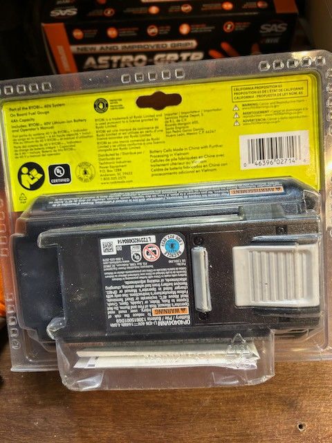 40v ryobi Battery