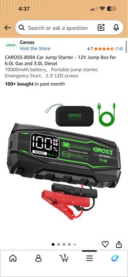 Caross 800A Portable Car Jump Starter T18