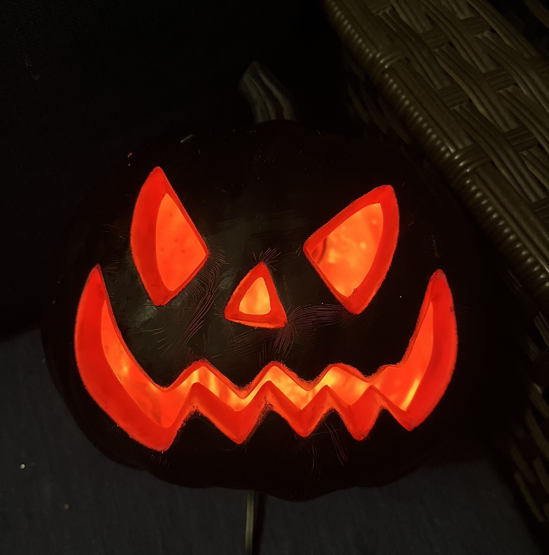 Unique Black Light Up Pumpkin